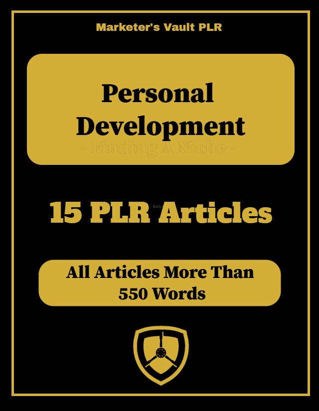 Personal Development 15 PLR Articles